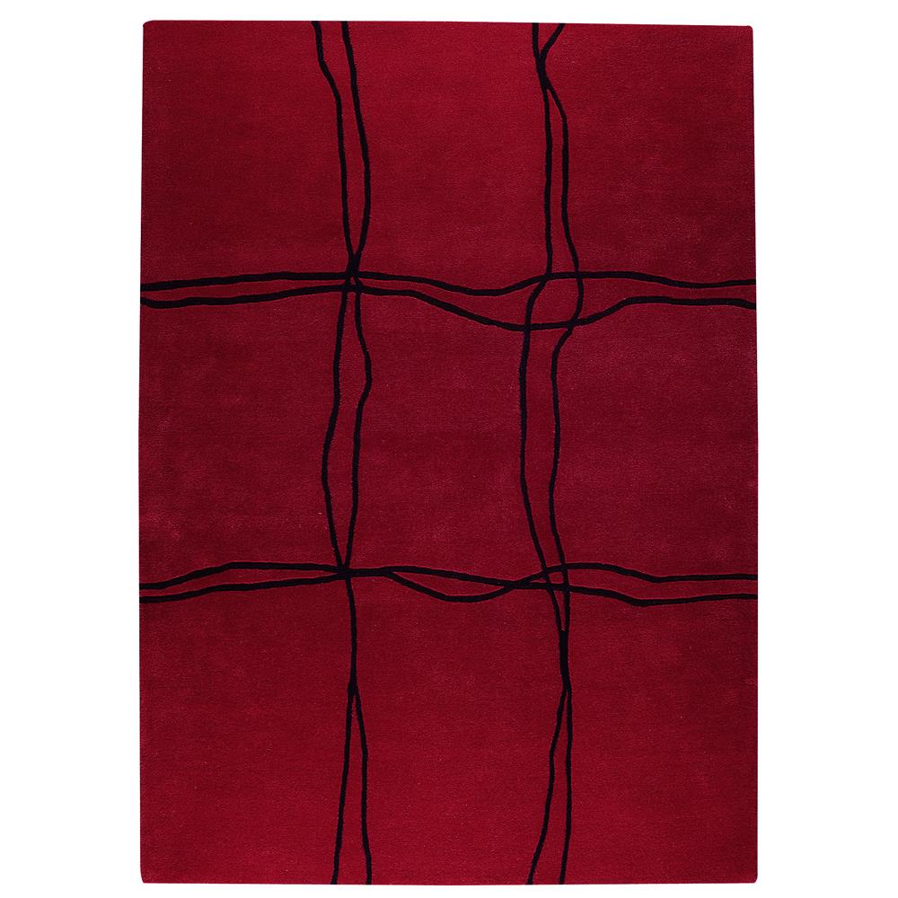 MAT The Basics MTBAMSRED056071 Hand Tufted in Pure New wool Rug in Red